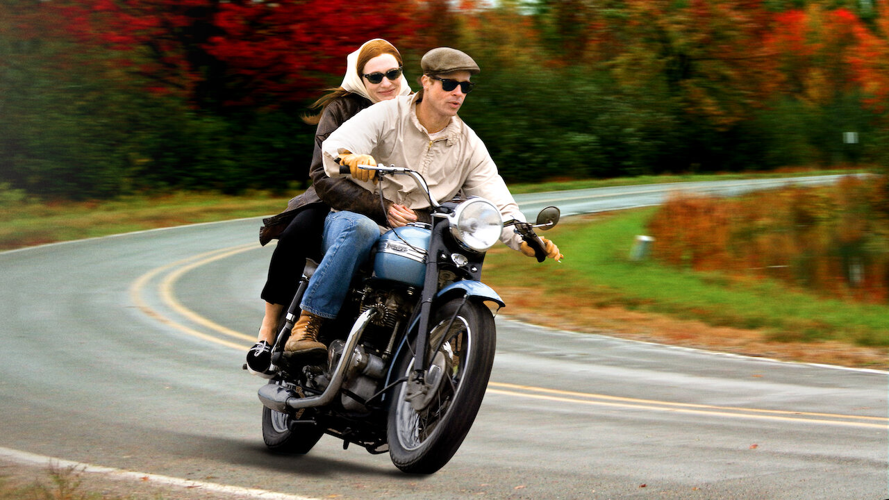 Brad Pitt on Motorcycle